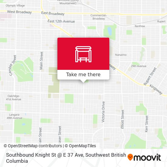 Southbound Knight St @ E 37 Ave map