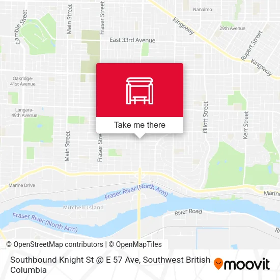 Southbound Knight St @ E 57 Ave plan
