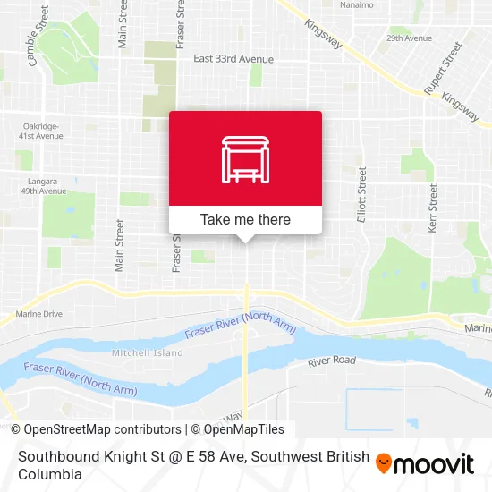 Southbound Knight St @ E 58 Ave map