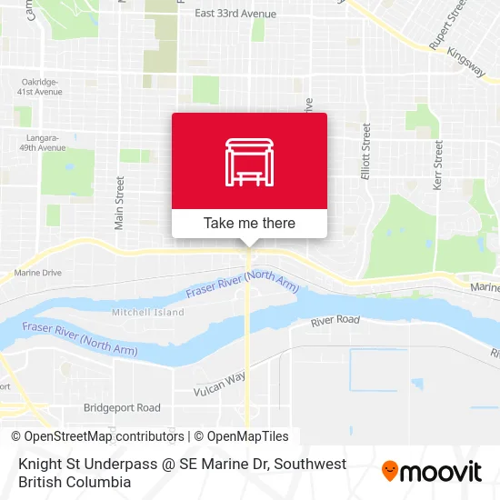 Knight St Underpass @ SE Marine Dr map