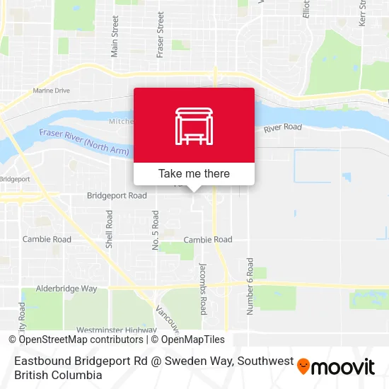 Eastbound Bridgeport Rd @ Sweden Way plan