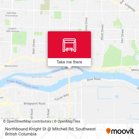 Northbound Knight St @ Mitchell Rd map
