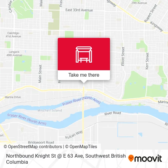 Northbound Knight St @ E 63 Ave map