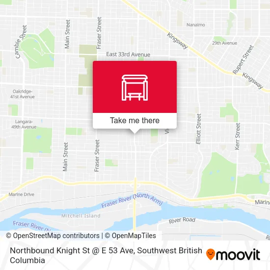 Northbound Knight St @ E 53 Ave map