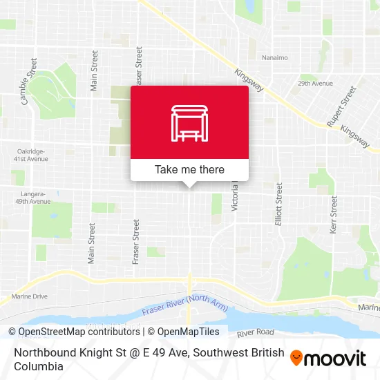Northbound Knight St @ E 49 Ave map