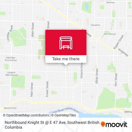 Northbound Knight St @ E 47 Ave map