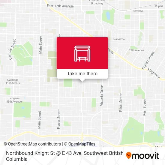 Northbound Knight St @ E 43 Ave map