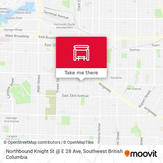 Northbound Knight St @ E 28 Ave map