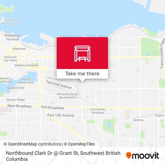 Northbound Clark Dr @ Grant St map