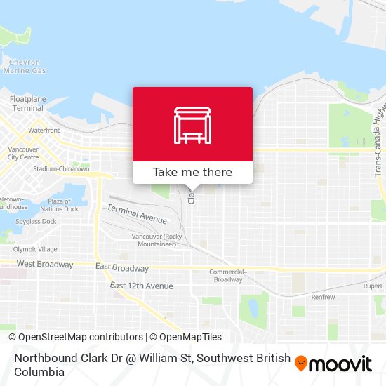 Northbound Clark Dr @ William St map