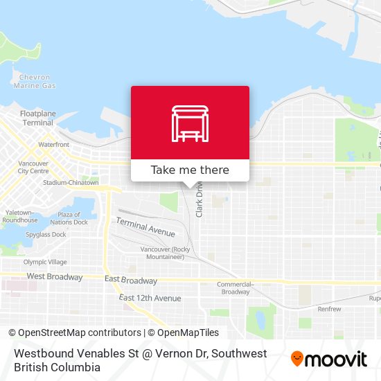 Westbound Venables St @ Vernon Dr plan