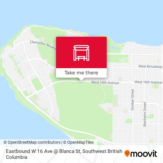 Eastbound W 16 Ave @ Blanca St map
