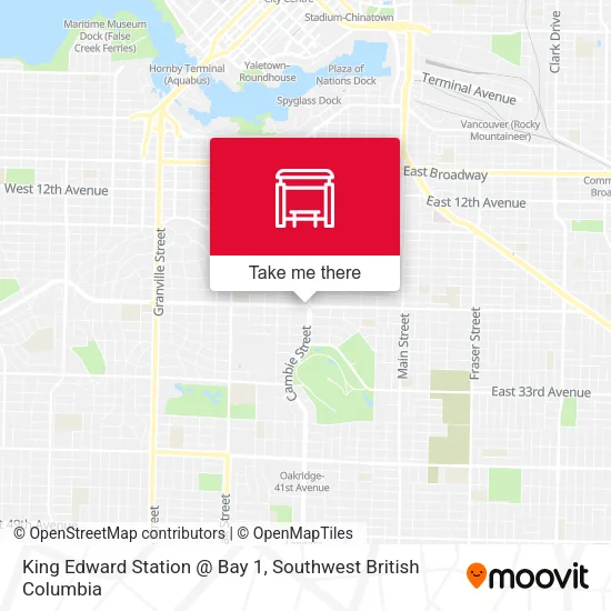 King Edward Station @ Bay 1 map