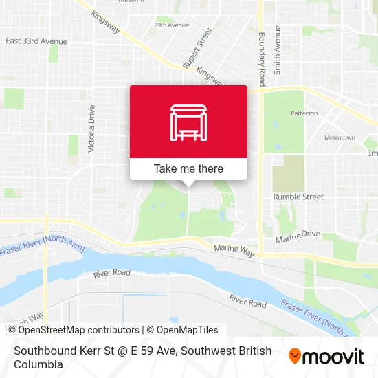 Southbound Kerr St @ E 59 Ave map