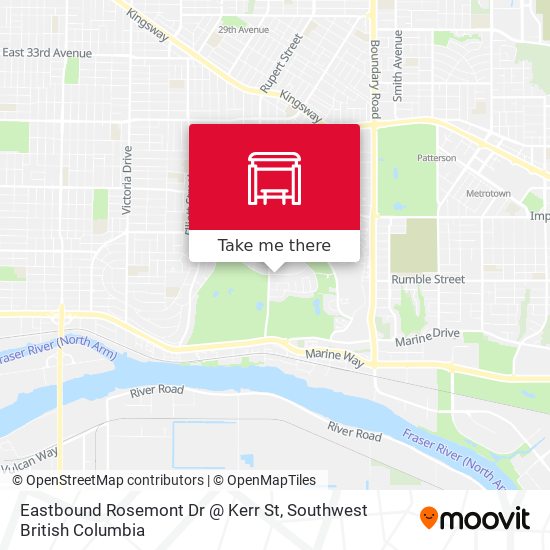 Eastbound Rosemont Dr @ Kerr St map