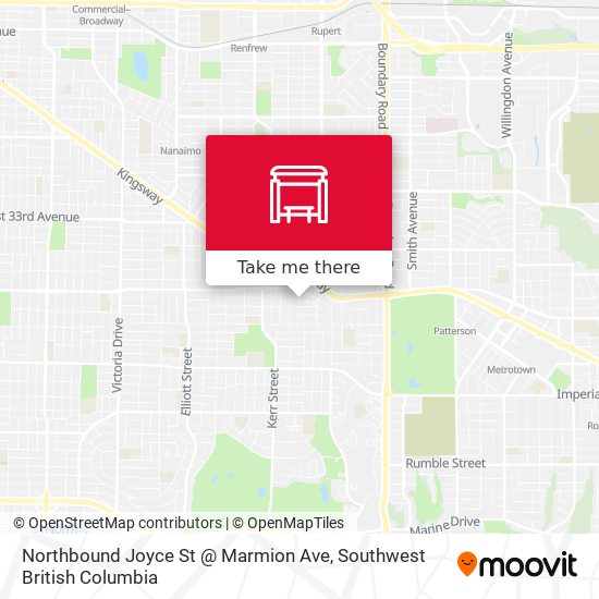 Northbound Joyce St @ Marmion Ave map