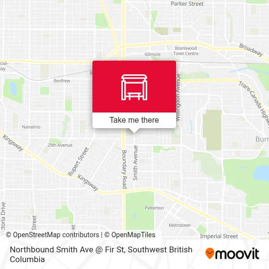 Northbound Smith Ave @ Fir St map