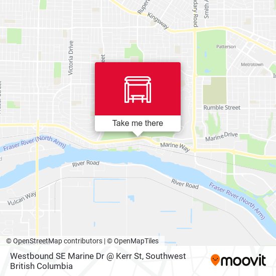 Westbound SE Marine Dr @ Kerr St map