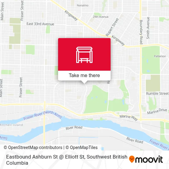 Eastbound Ashburn St @ Elliott St map