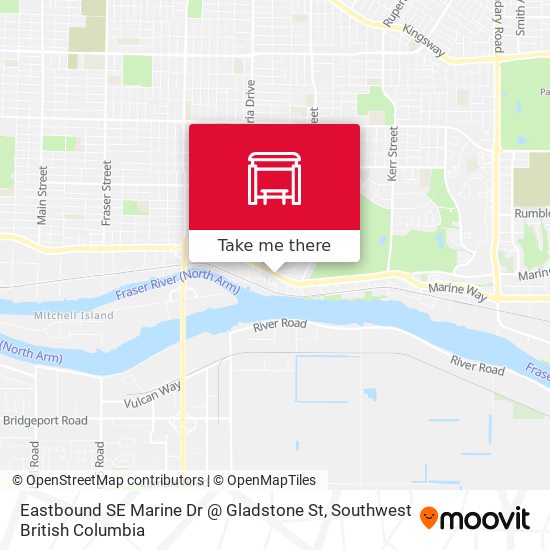 Eastbound SE Marine Dr @ Gladstone St map