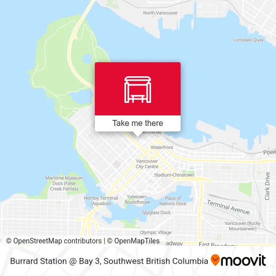 Burrard Station @ Bay 3 map