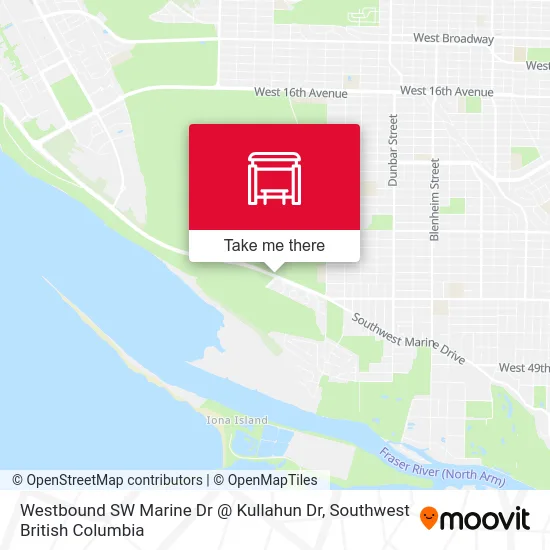 Westbound SW Marine Dr @ Kullahun Dr map
