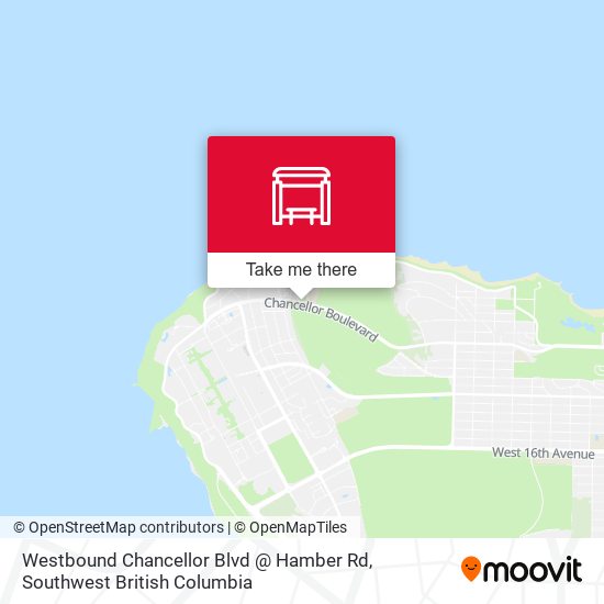 Westbound Chancellor Blvd @ Hamber Rd map