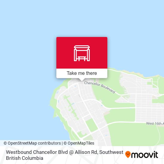 Westbound Chancellor Blvd @ Allison Rd map