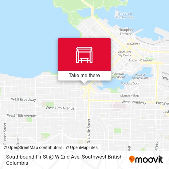 Southbound Fir St @ W 2nd Ave map