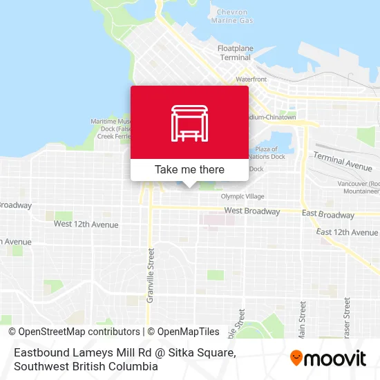 Eastbound Lameys Mill Rd @ Sitka Square map