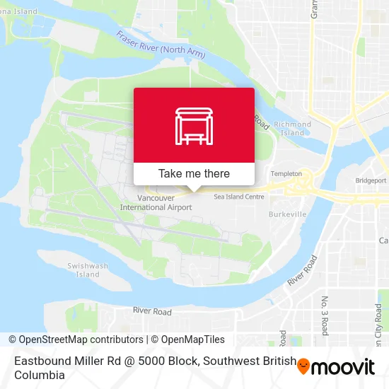 Eastbound Miller Rd @ 5000 Block map