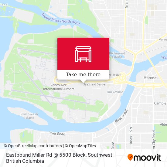 Eastbound Miller Rd @ 5500 Block map