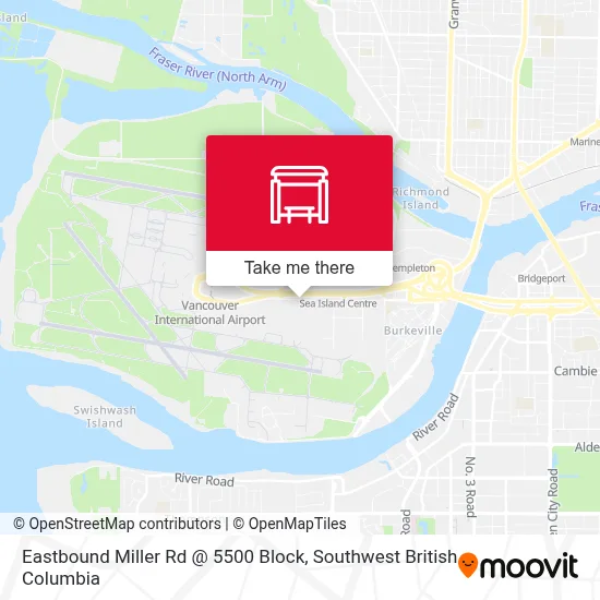 Eastbound Miller Rd @ 5500 Block map