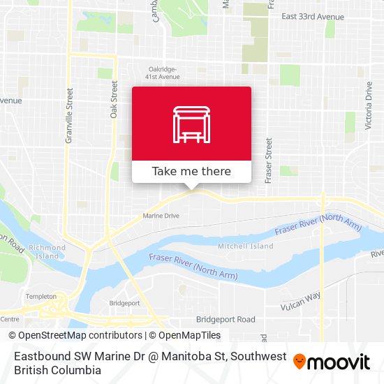 Eastbound SW Marine Dr @ Manitoba St map