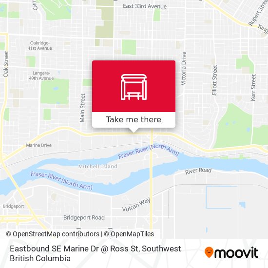 Eastbound SE Marine Dr @ Ross St map