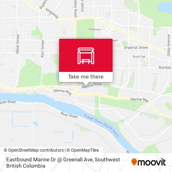 Eastbound Marine Dr @ Greenall Ave map