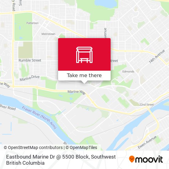 Eastbound Marine Dr @ 5500 Block plan