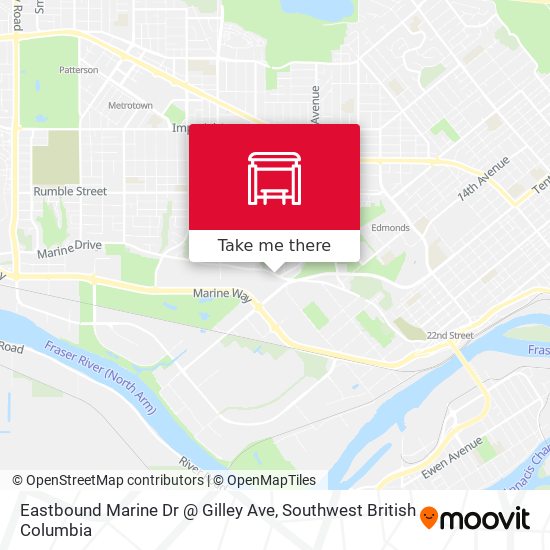 Eastbound Marine Dr @ Gilley Ave map