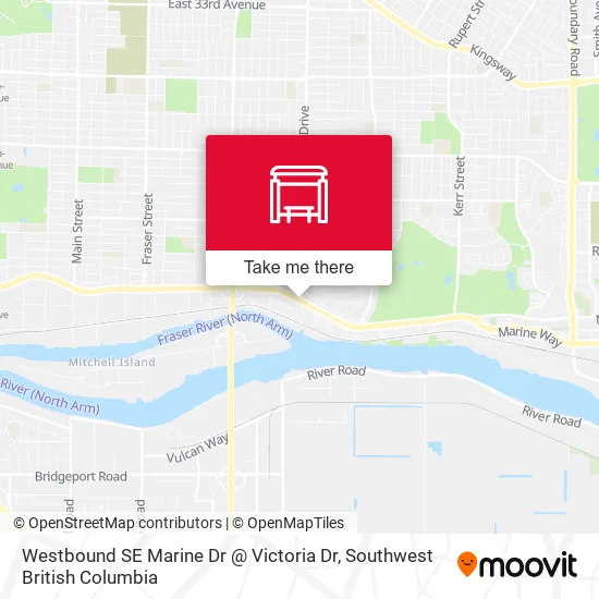 Westbound SE Marine Dr @ Victoria Dr map