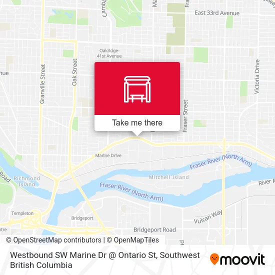 Westbound SW Marine Dr @ Ontario St plan