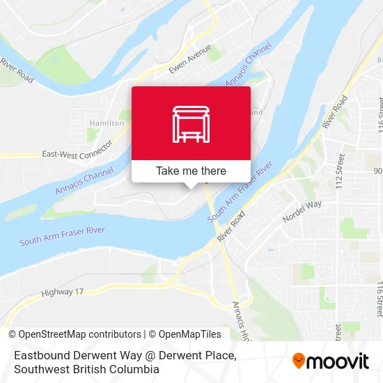 Eastbound Derwent Way @ Derwent Place map