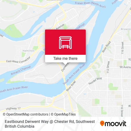 Eastbound Derwent Way @ Chester Rd map