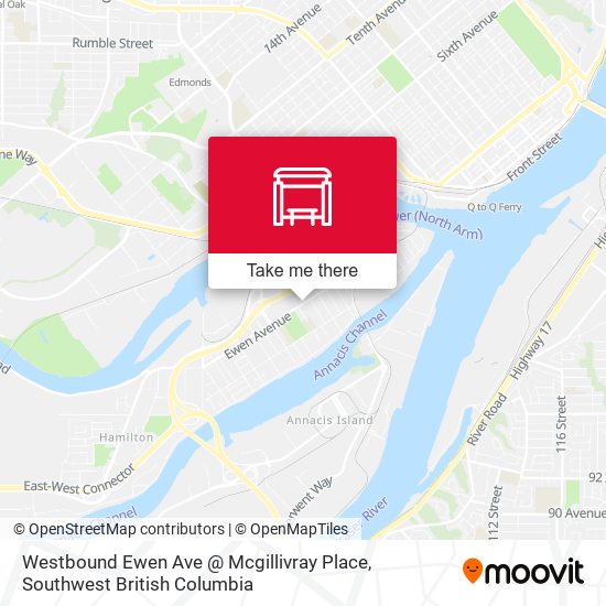 Westbound Ewen Ave @ Mcgillivray Place map