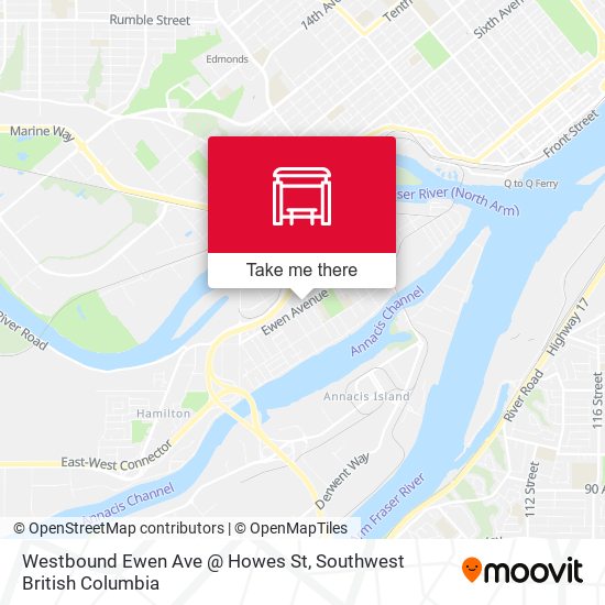 Westbound Ewen Ave @ Howes St plan