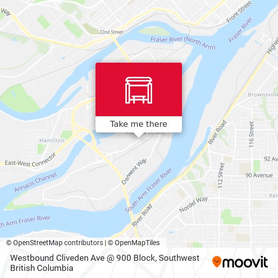 Westbound Cliveden Ave @ 900 Block plan