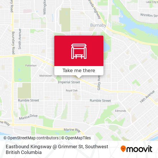 Eastbound Kingsway @ Grimmer St plan