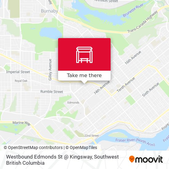 Westbound Edmonds St @ Kingsway plan