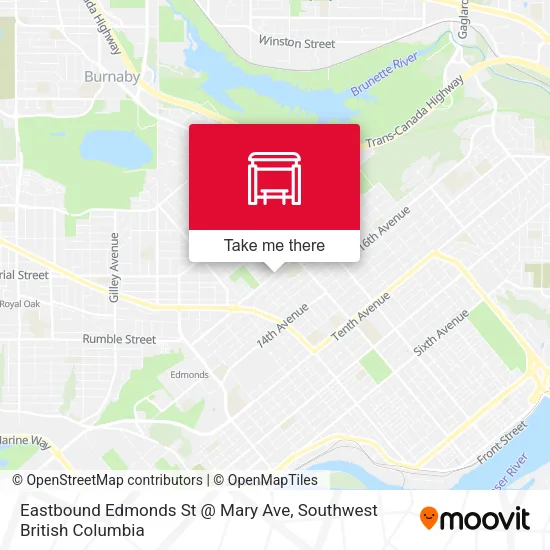 Eastbound Edmonds St @ Mary Ave map