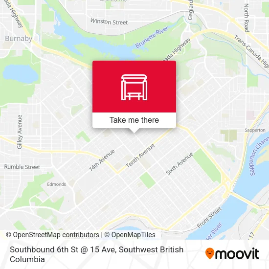 Southbound 6th St @ 15 Ave plan