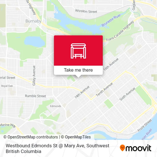 Westbound Edmonds St @ Mary Ave map